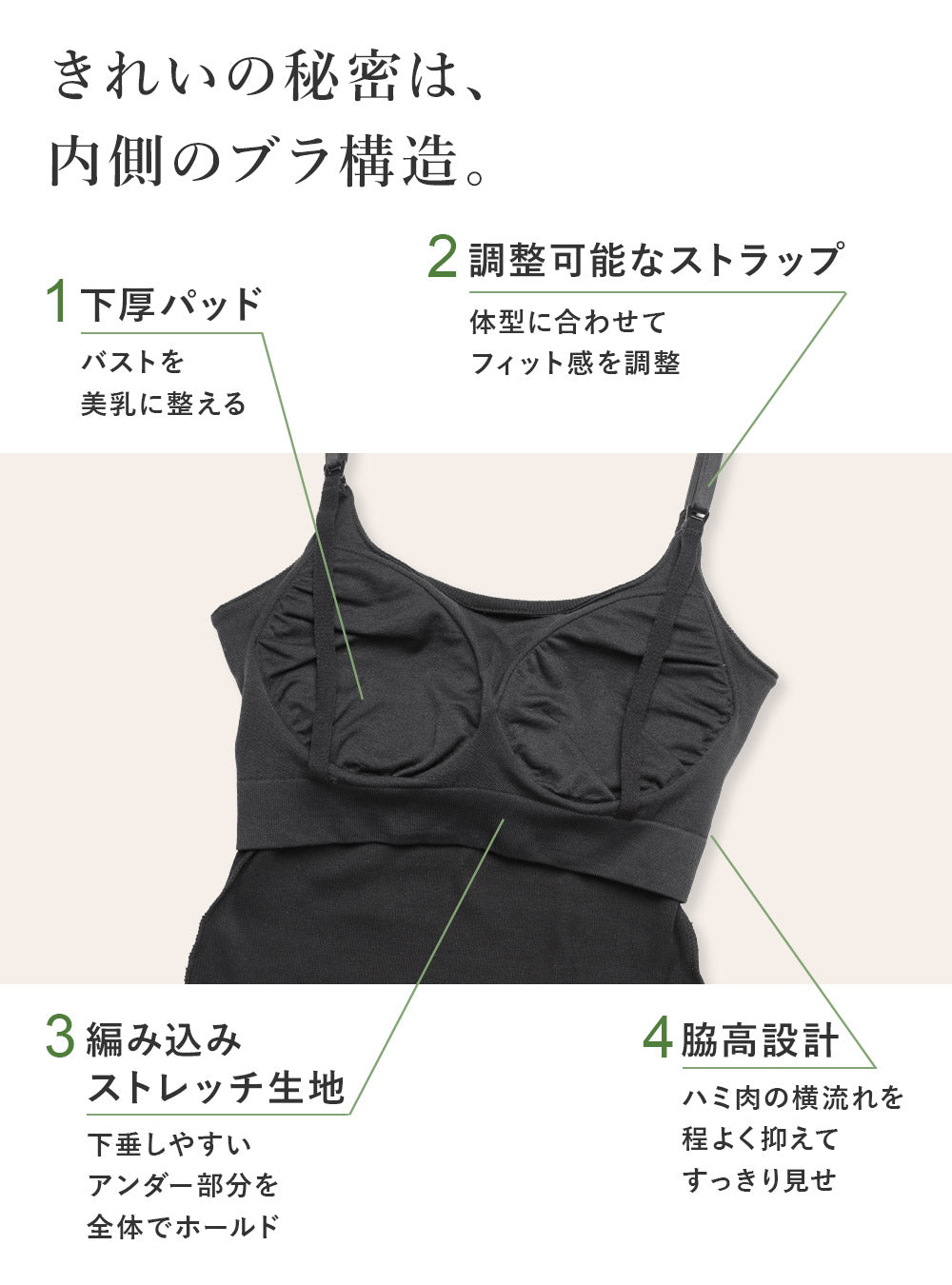 【9/30順次発送分先行予約】美胸授乳キャミソール